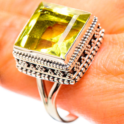 Faceted Citrine Ring Size 10.75 (925 Sterling Silver) RING136591