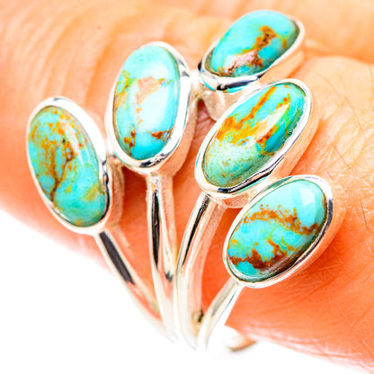 Blue Copper Composite Turquoise Ring Size 9.25 (925 Sterling Silver) RING136704