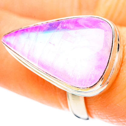 Pink Moonstone 925 Sterling Silver Ring Size 7.75 (925 Sterling Silver) RING137180