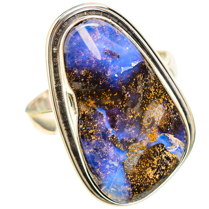 Large Australian Boulder Opal Ring Size 10 (925 Sterling Silver) RING137165