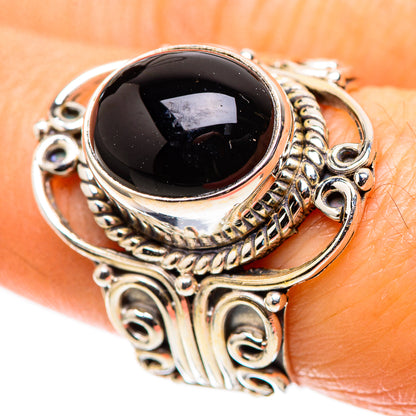 Black Onyx 925 Sterling Silver Ring Size 7.75 (925 Sterling Silver) RING137605