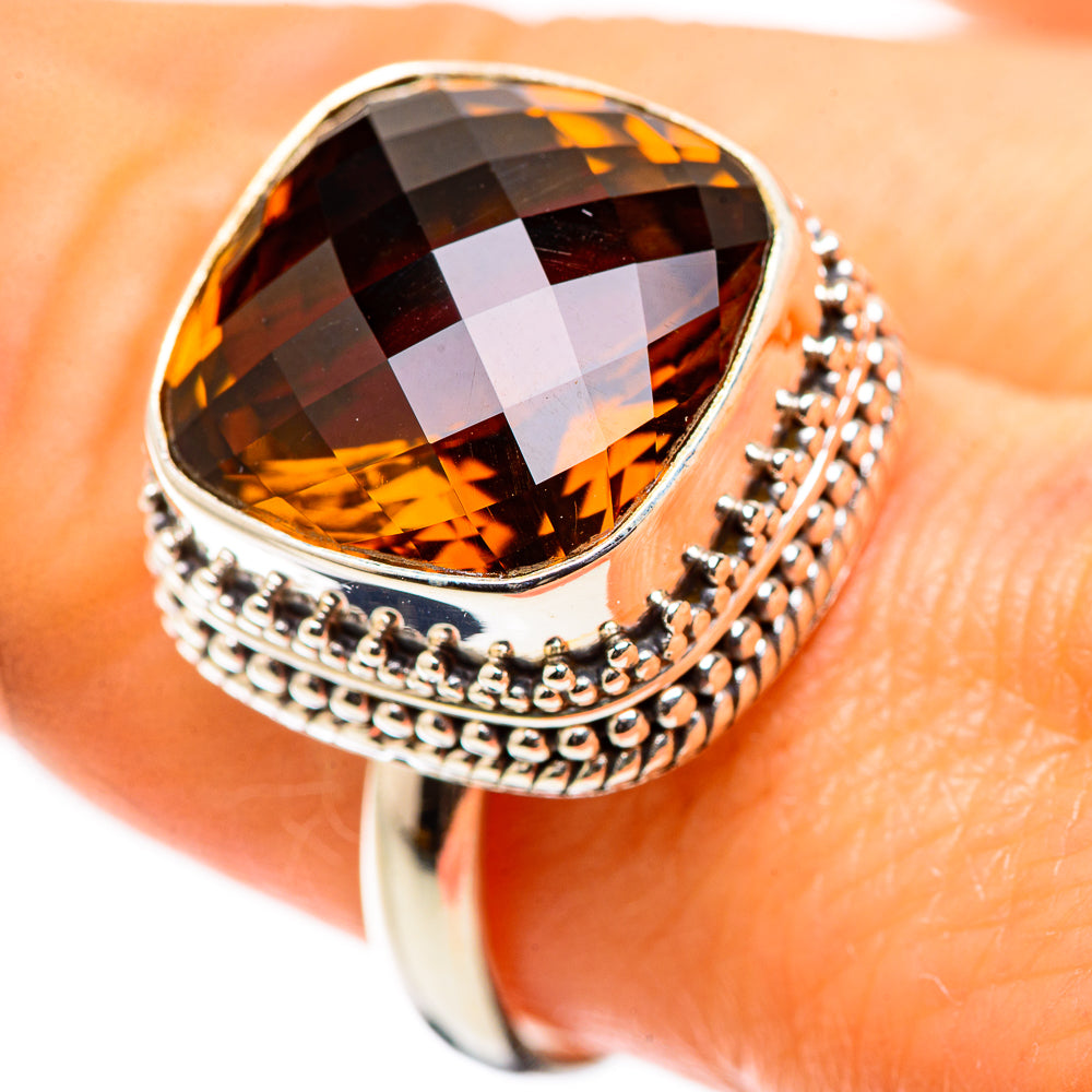 Ana Silver Co Mandarin Citrine Ring Size 9 (925 Sterling Silver)