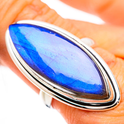 Large Labradorite Ring Size 8.5 (925 Sterling Silver) RING135372