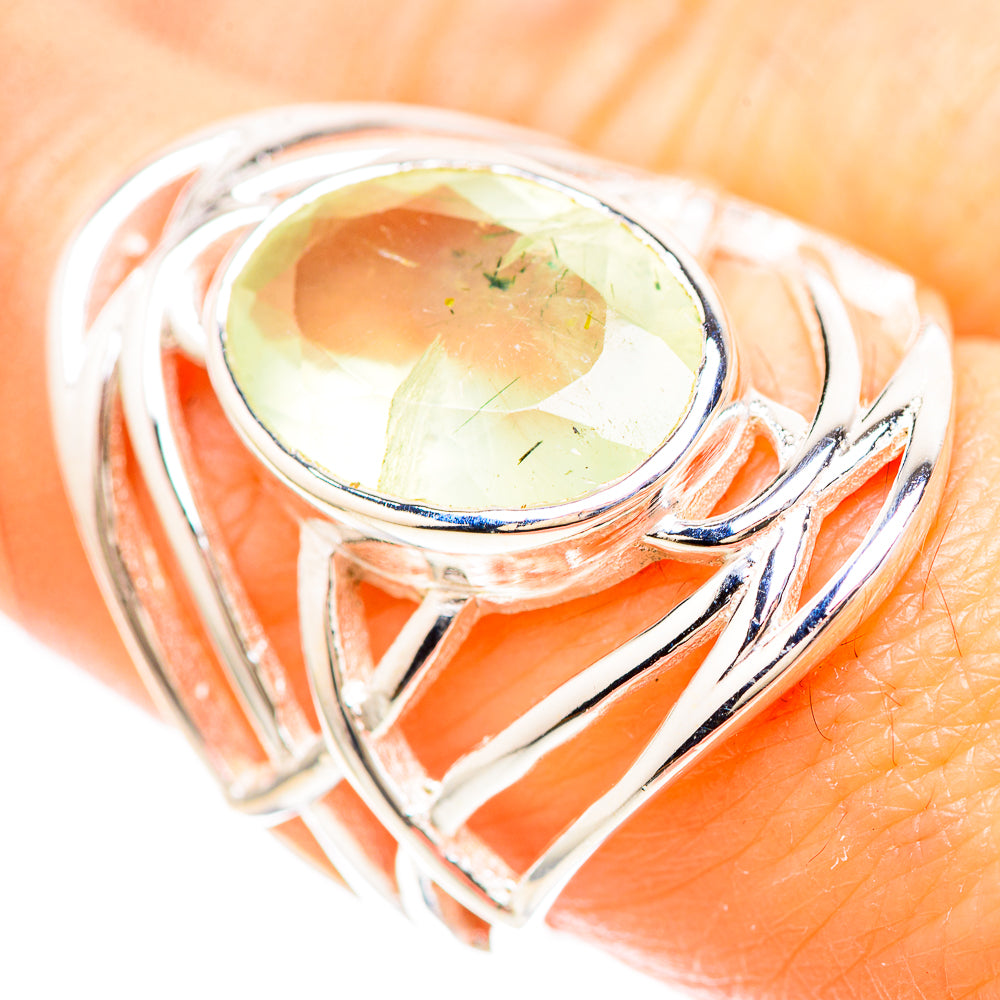 Prehnite Ring Size 8 (925 Sterling Silver) RING137064