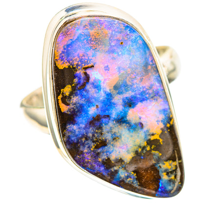 Australian Boulder Opal Ring Size 7 (925 Sterling Silver) RING137085
