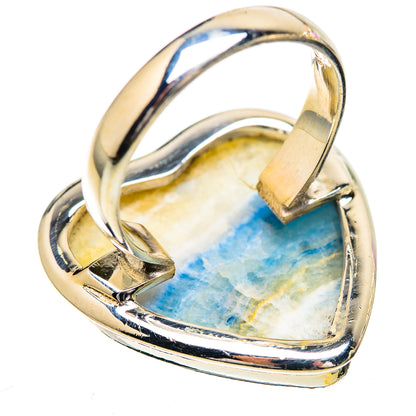 Large Blue Scheelite Ring Size 7 (925 Sterling Silver) RING135972
