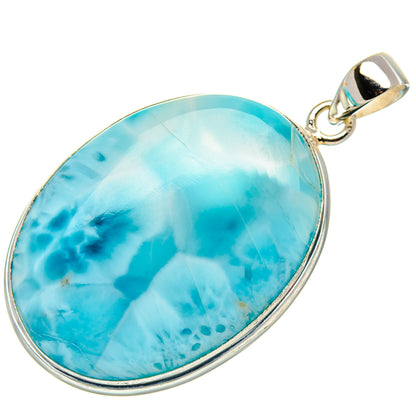 Larimar Pendant 1 3/4" (925 Sterling Silver) PD36959