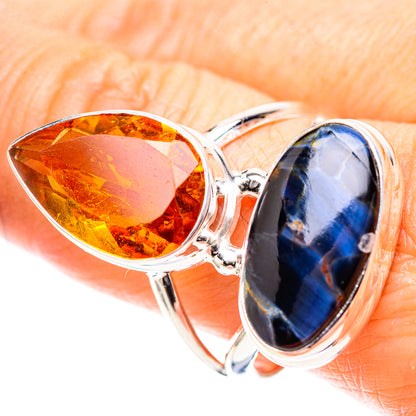 Large Pietersite, Citrine Ring Size 10 (925 Sterling Silver) RING136743