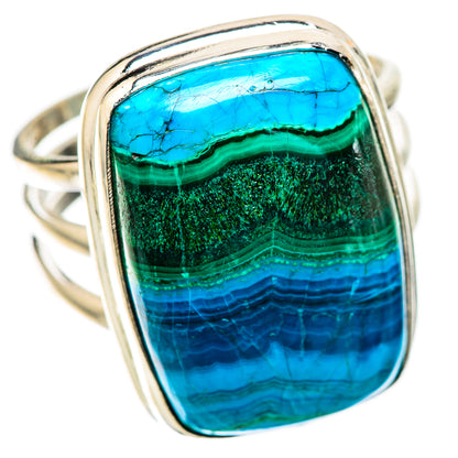 Large Malachite In Chrysocolla Ring Size 11 (925 Sterling Silver) RING135931