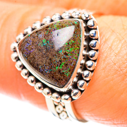 Andamooka Opal Ring Size 8 (925 Sterling Silver) RING136847