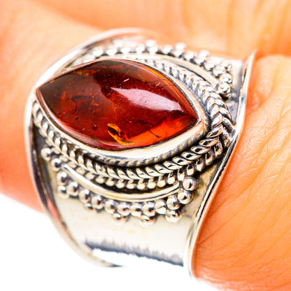 Baltic Amber Ring Size 7.25 (925 Sterling Silver) RING136809