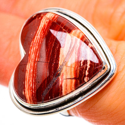 Large Red Jasper Ring Size 6.25 (925 Sterling Silver) RING135915