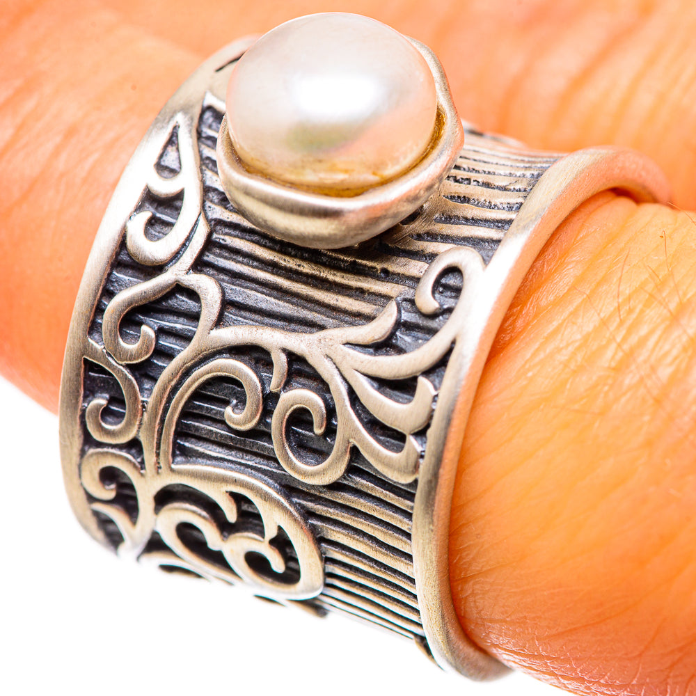 Large Cultured Pearl Ring Size 7 (925 Sterling Silver) RING135714