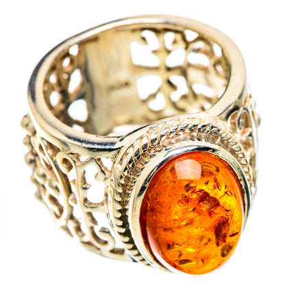Large Baltic Amber Ring Size 7 (925 Sterling Silver) RING135920