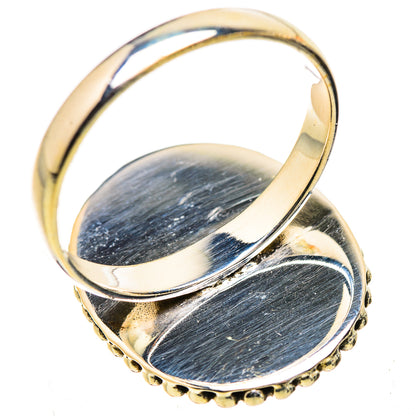 Large Green Moonstone Ring Size 12 (925 Sterling Silver) RING135553