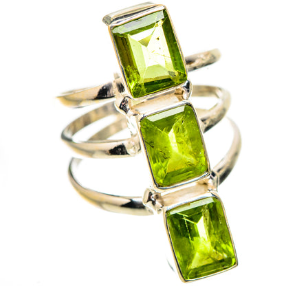 Large Peridot 925 Sterling Silver Ring Size 7.5 Ana Co R135350
