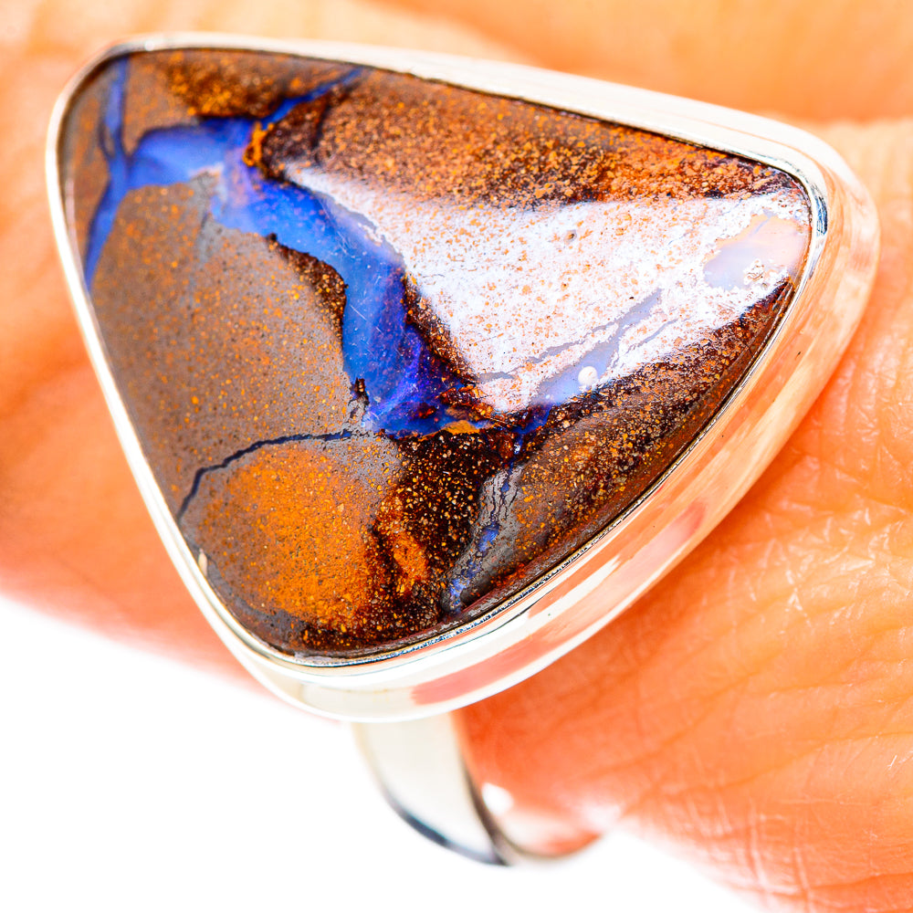 Australian Boulder Opal Ring Size 10 (925 Sterling Silver) RING137024