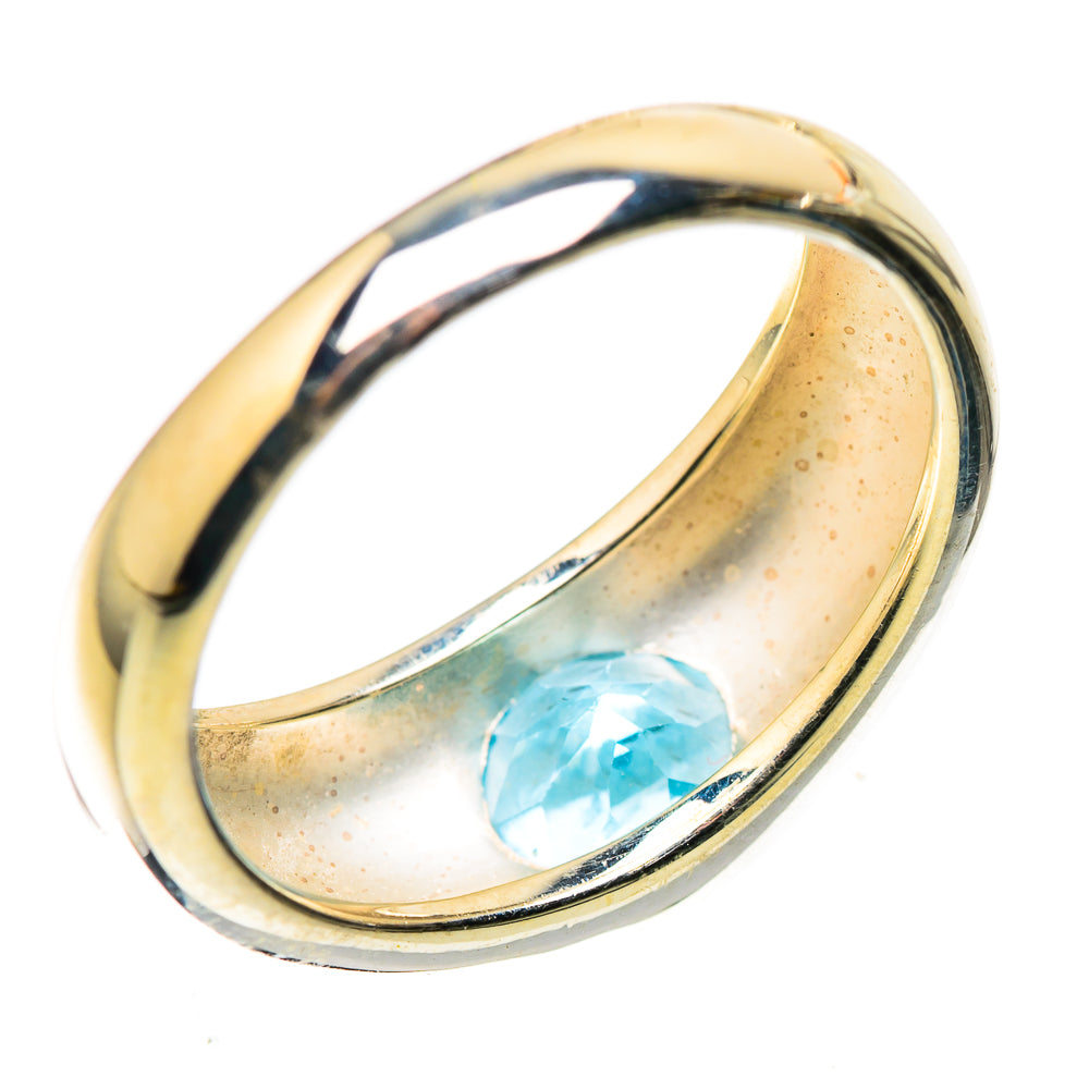 Blue Topaz Ring Size 7.75 (925 Sterling Silver) RING136064