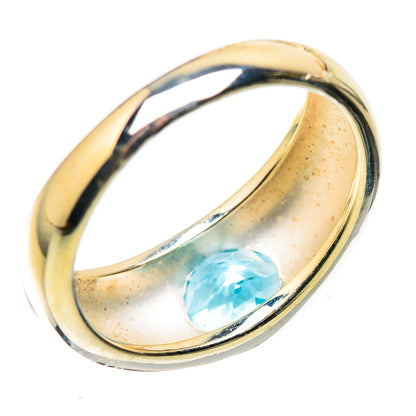 Blue Topaz Ring Size 7.75 (925 Sterling Silver) RING136064