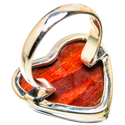 Large Red Jasper Ring Size 8 (925 Sterling Silver) RING136114