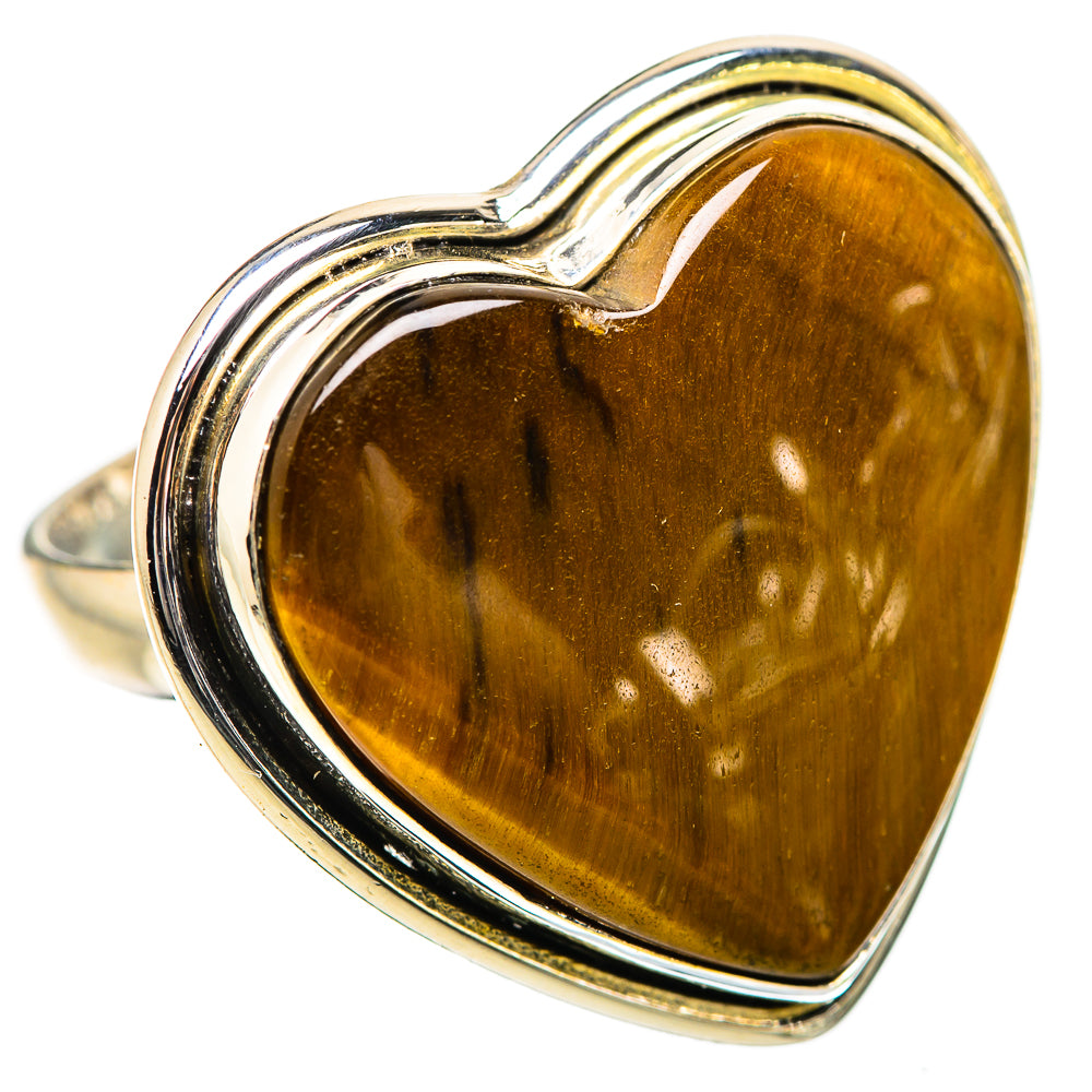 Large Tiger Eye Ring Size 9 (925 Sterling Silver) RING135355