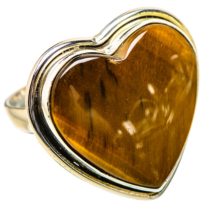Large Tiger Eye Ring Size 9 (925 Sterling Silver) RING135355