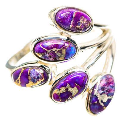 Purple Copper Composite Turquoise Ring Size 9.75 (925 Sterling Silver) RING137044