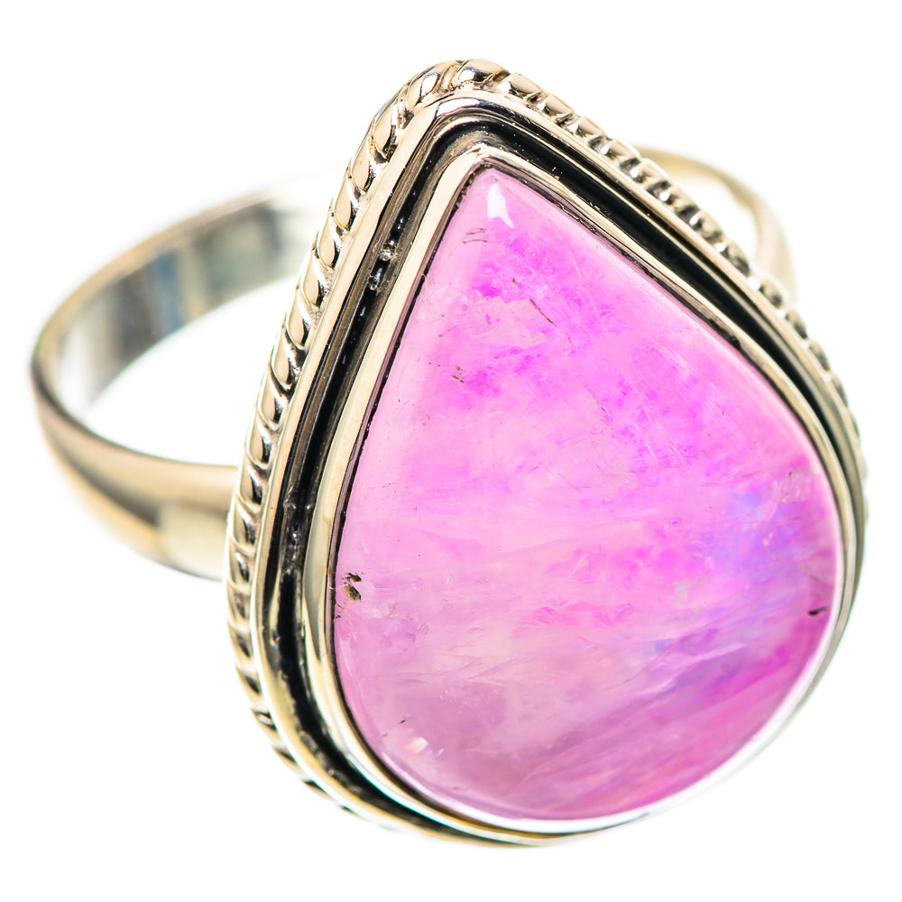 Pink Moonstone 925 Sterling Silver Ring Size 8.75 Ana Co R136237