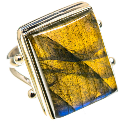 Large Labradorite 925 Sterling Silver Ring Size 8 (925 Sterling Silver) RING137747