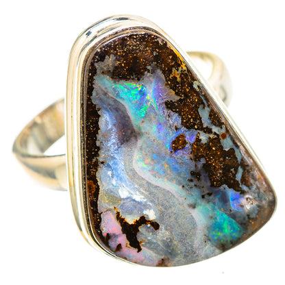 Boulder Opal 925 Sterling Silver Ring Size 8.25 (925 Sterling Silver) RING137404