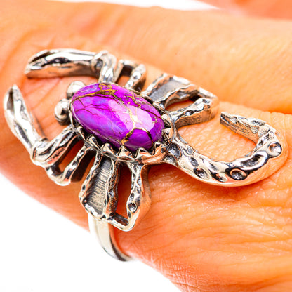 Purple Copper Composite Turquoise Ring Size 9 (925 Sterling Silver) RING134817
