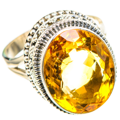 Faceted Citrine Ring Size 9 (925 Sterling Silver) RING136976