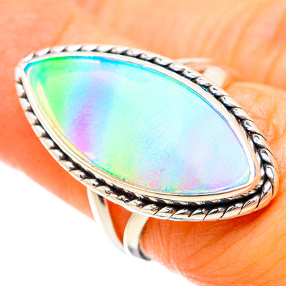 Aura Opal 925 Sterling Silver Ring Size 6.25 Ana Co R135272