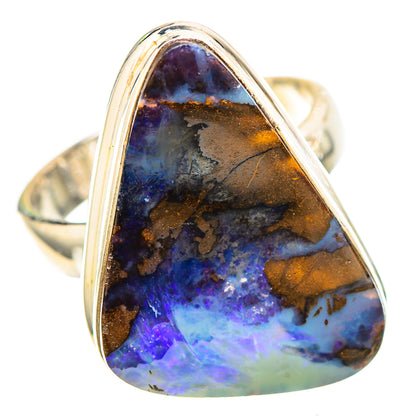 Australian Boulder Opal Ring Size 6.25 (925 Sterling Silver) RING137080