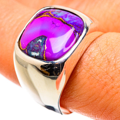 Purple Copper Composite Turquoise Ring Size 9 (925 Sterling Silver) RING134676