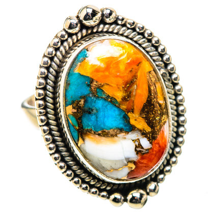 Ana Silver Co Spiny Oyster Turquoise Ring Size 6.25 (925 Sterling Silver)