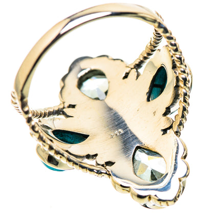 Large Blue Topaz, Sleeping Beauty Turquoise Ring Size 9.75 (925 Sterling Silver) RING134729
