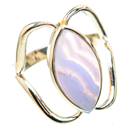 Blue Lace Agate 925 Sterling Silver Ring Size 8.5 (925 Sterling Silver) RING137292
