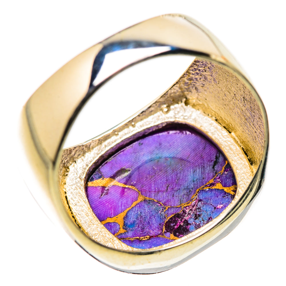 Purple Copper Composite Turquoise Ring Size 7.5 (925 Sterling Silver) RING134682