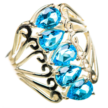 Blue Topaz Ring Size 8 (925 Sterling Silver) RING134622