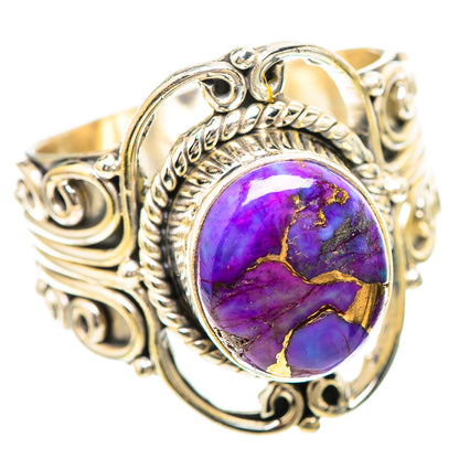 Purple Copper Composite Turquoise Ring Size 9.25 (925 Sterling Silver) RING137071