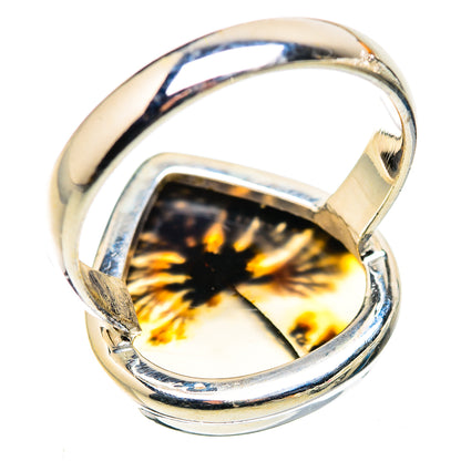 Scenic Dendritic Agate Ring Size 9 (925 Sterling Silver) RING135698