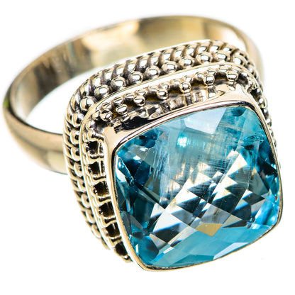 Blue Topaz Ring Size 6.5 (925 Sterling Silver) RING135393