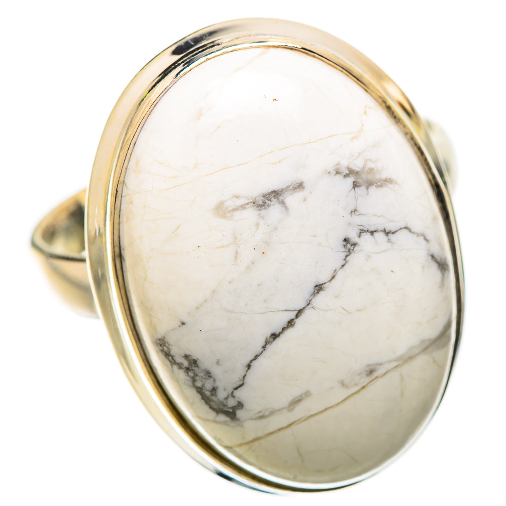 Ana Silver Co Large Howlite Ring Size 13 (925 Sterling Silver)
