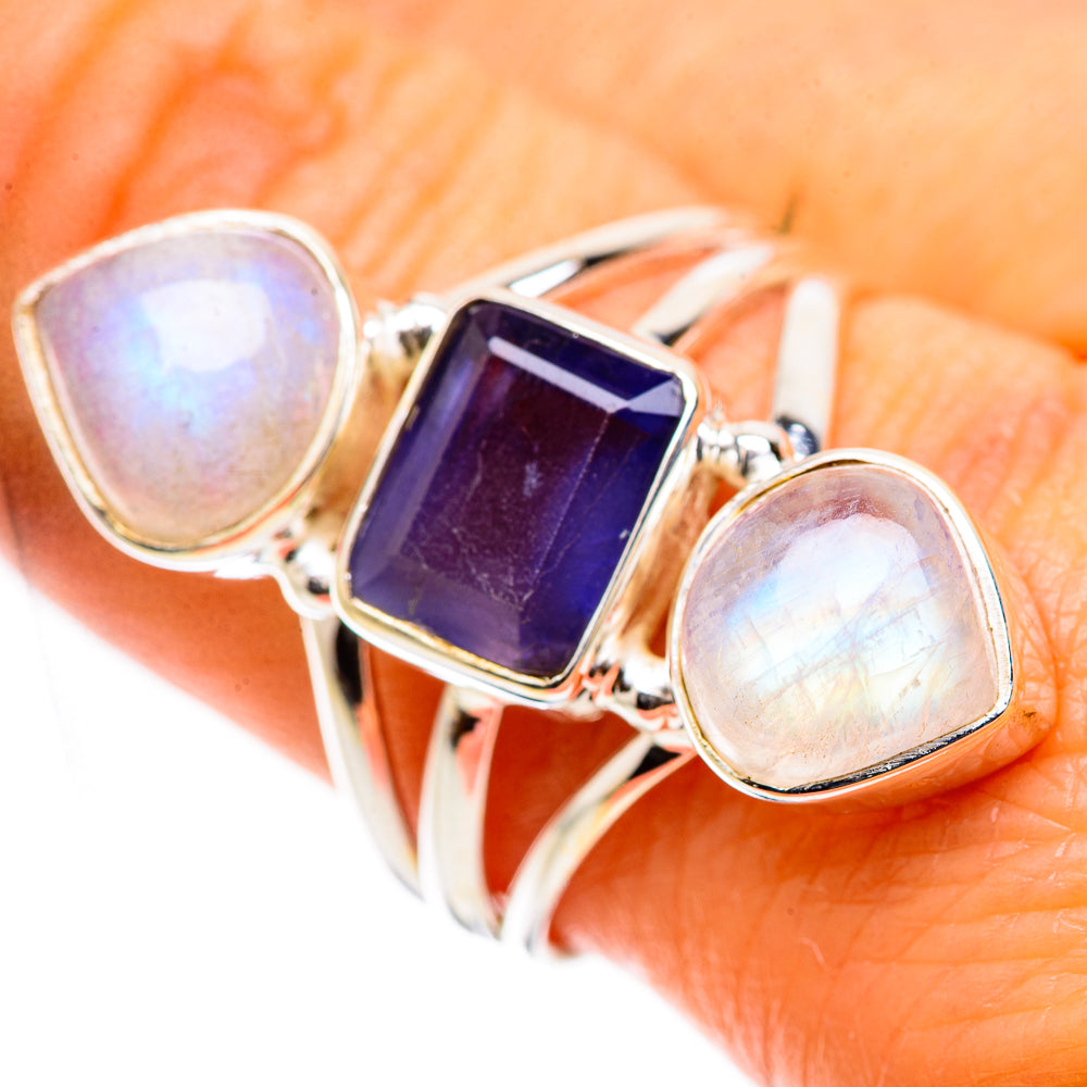 Ana Silver Co Tanzanite, Rainbow Moonstone Ring Size 9 (925 Sterling Silver)