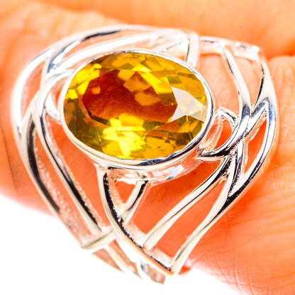 Faceted Citrine Ring Size 9 (925 Sterling Silver) RING136797