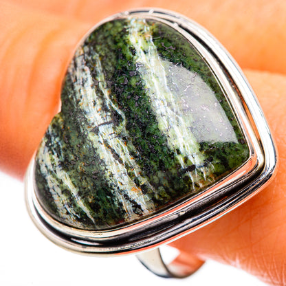 Large Swiss Green Opal Ring Size 10.75 (925 Sterling Silver) RING135944