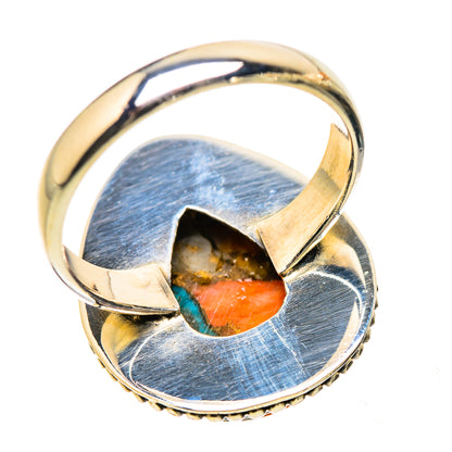 Ana Silver Co Spiny Oyster Turquoise Ring Size 8.25 (925 Sterling Silver)