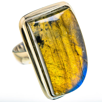 Large Labradorite Ring Size 6.5 (925 Sterling Silver) RING135758