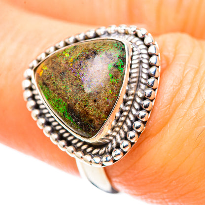 Andamooka Opal Ring Size 7 (925 Sterling Silver) RING136873